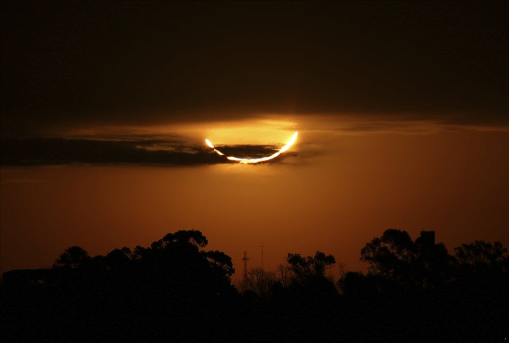 There was a total solar eclipse in Argentina