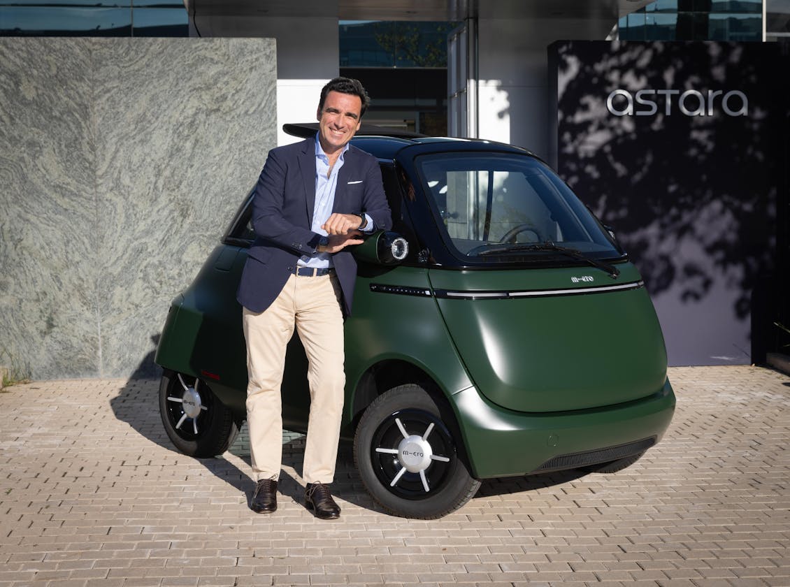 Jorge Navea CEO of Astara and Microlino L7e
