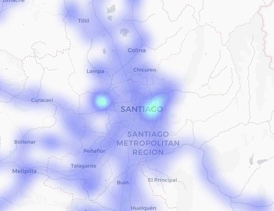 Trip's heatmap