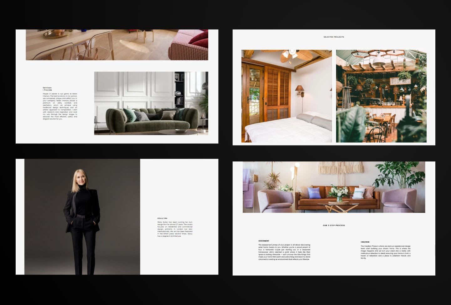 Nolan Interiors website screenshot's