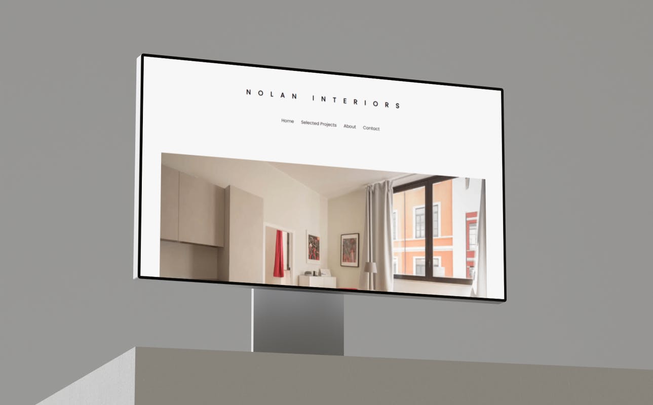 Nolan Interiors website screenshot's