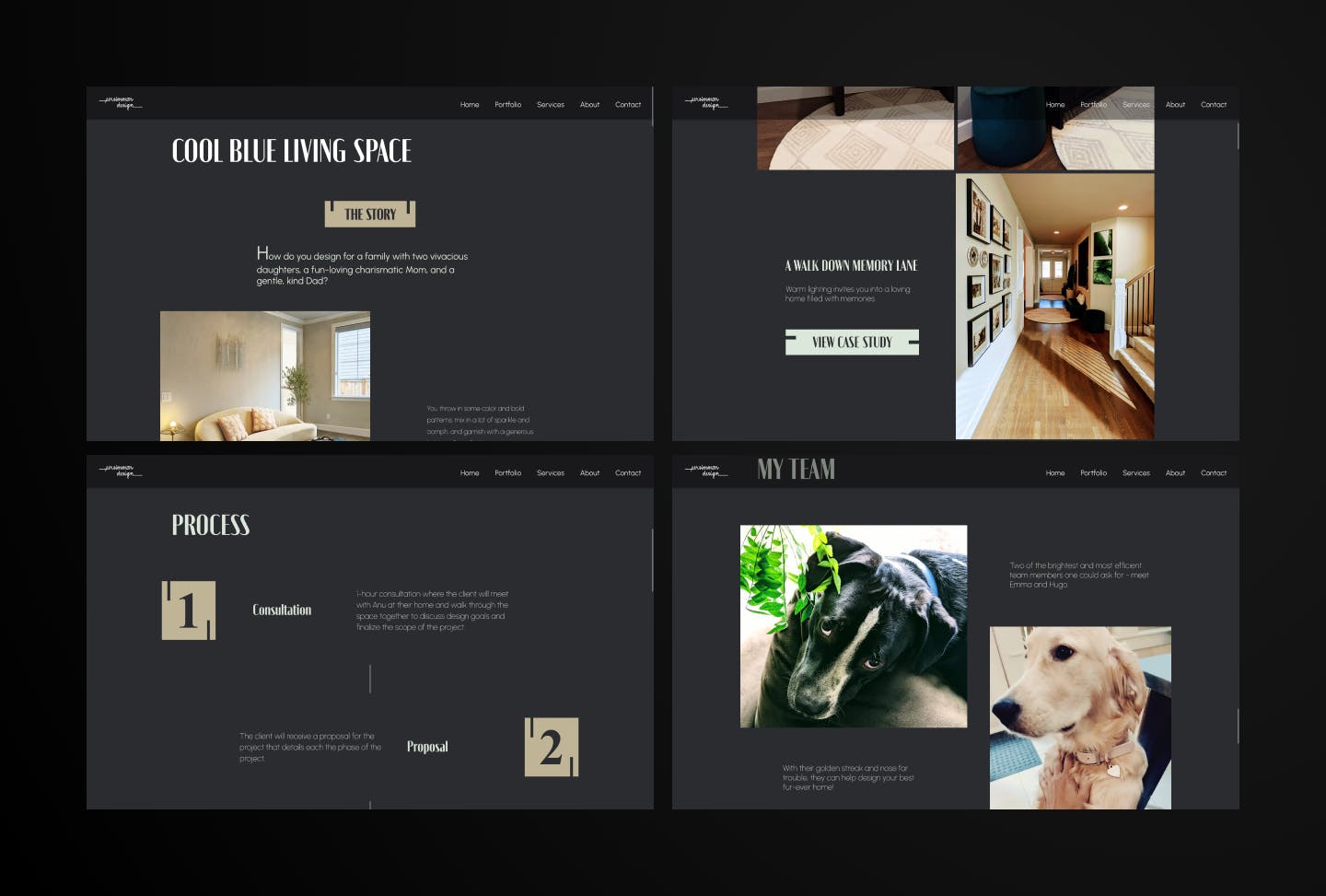 Persimmon Design's website screenshots