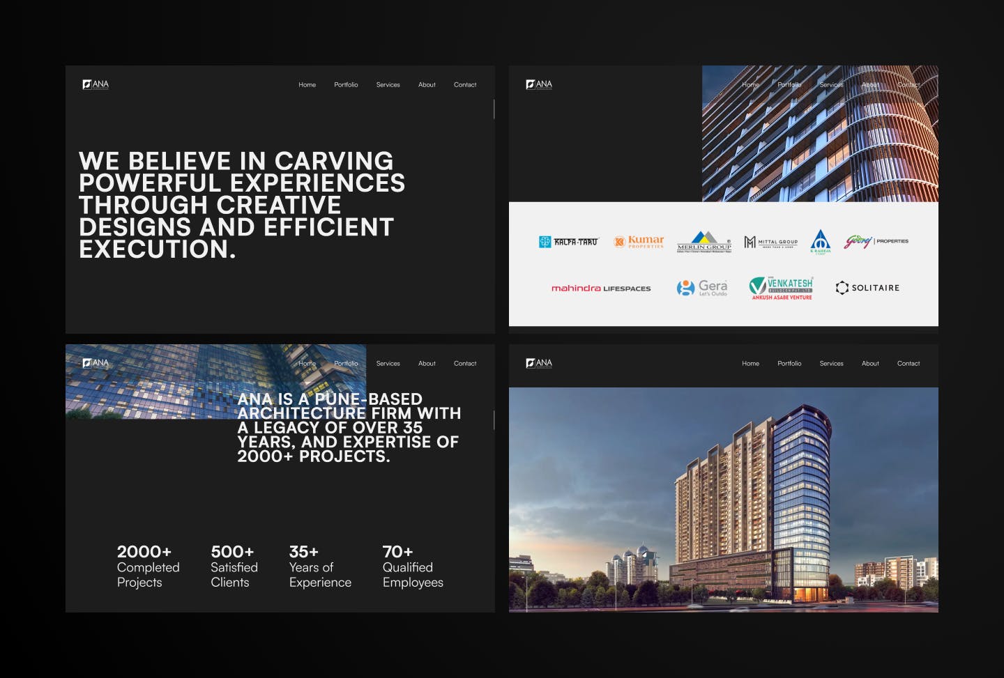 ANA's Website Screenshots