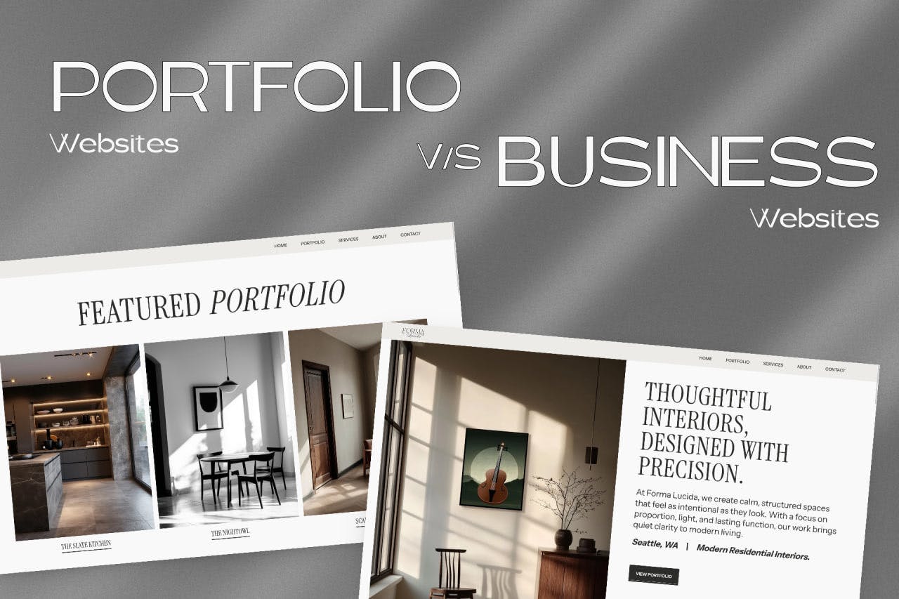 Portfolio Website for Interior Designers or Business Website?