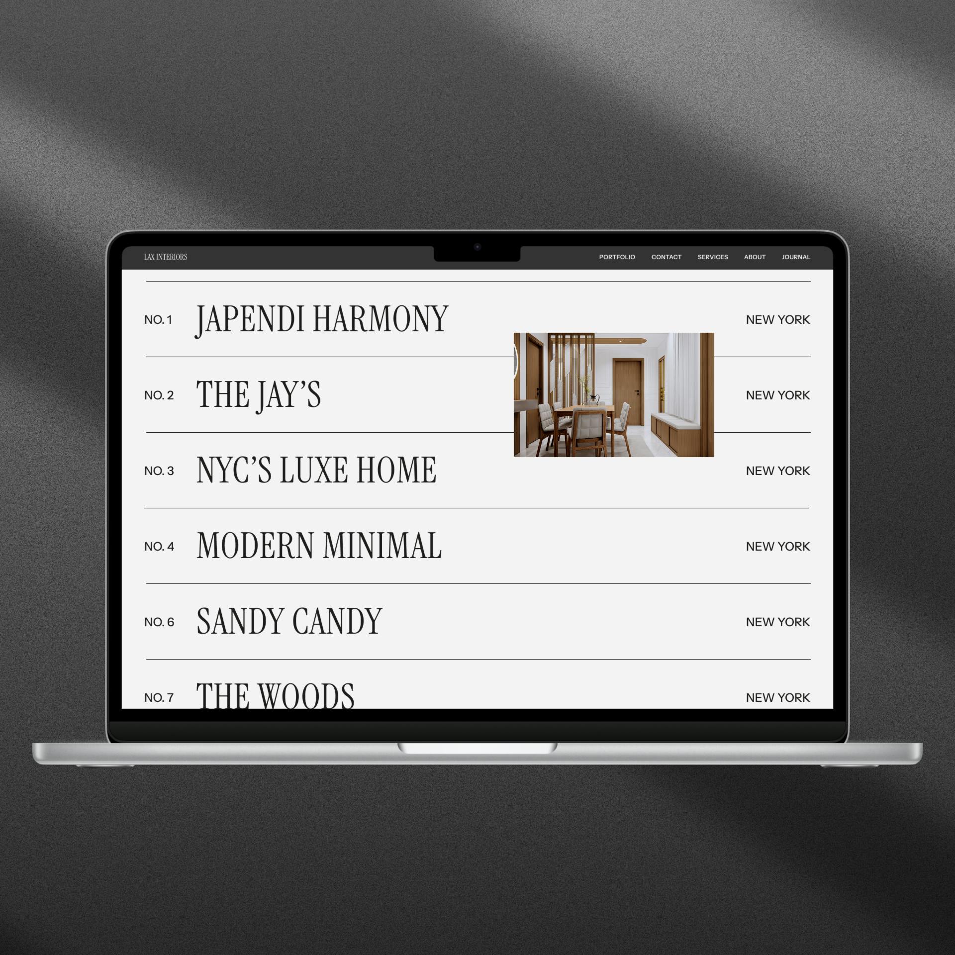 Portfolio Website for Interior Designers in Canada