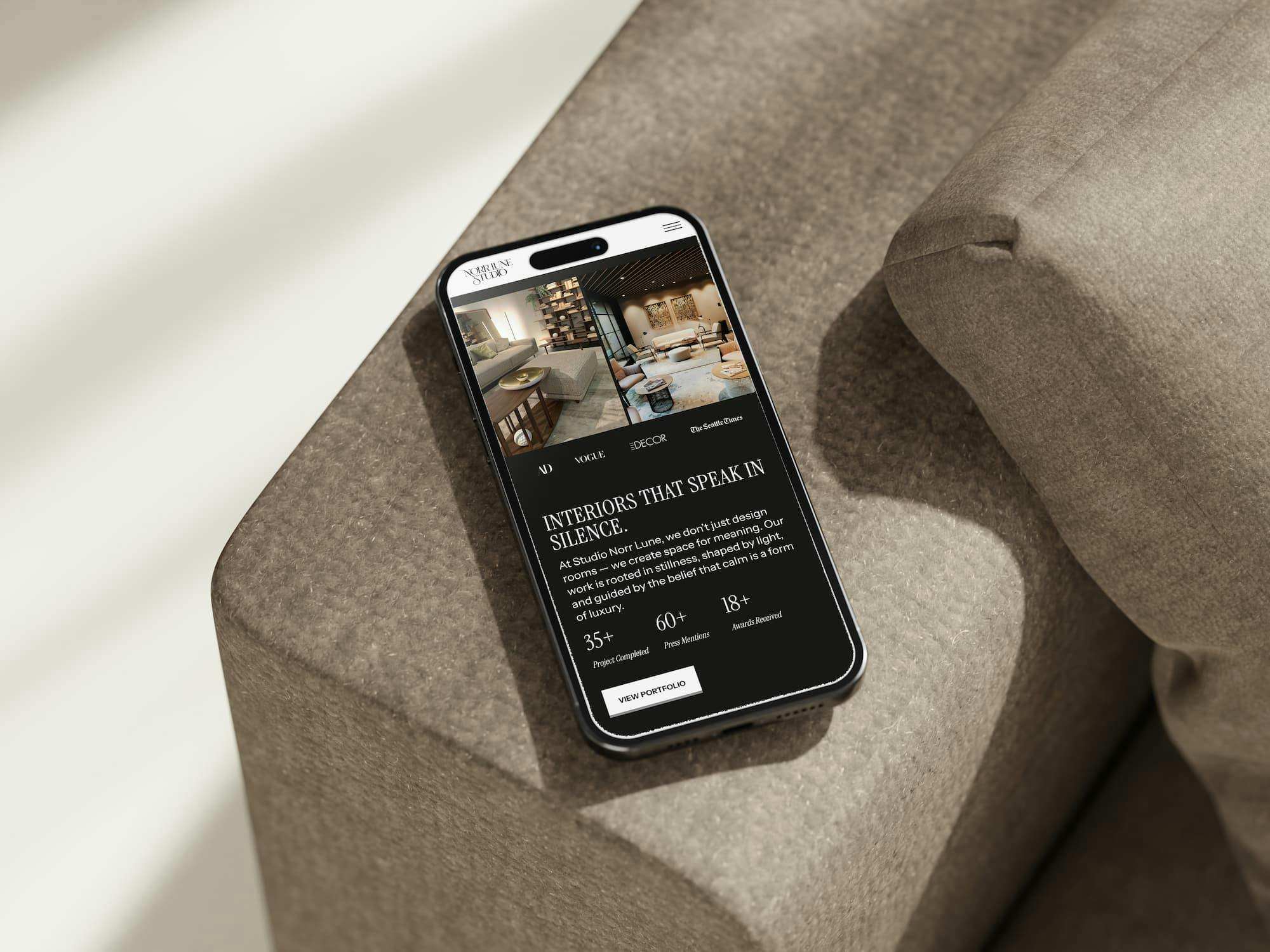 Business website for interior designers in USA