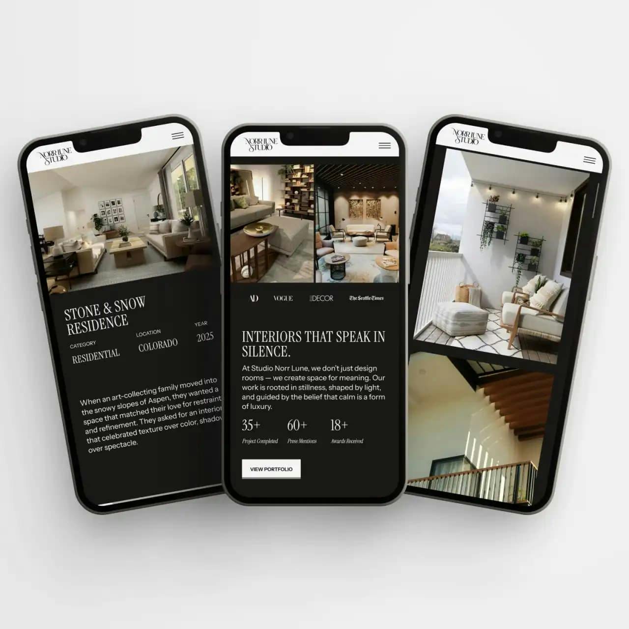 Semi-Custom Website for Interior Designers in USA