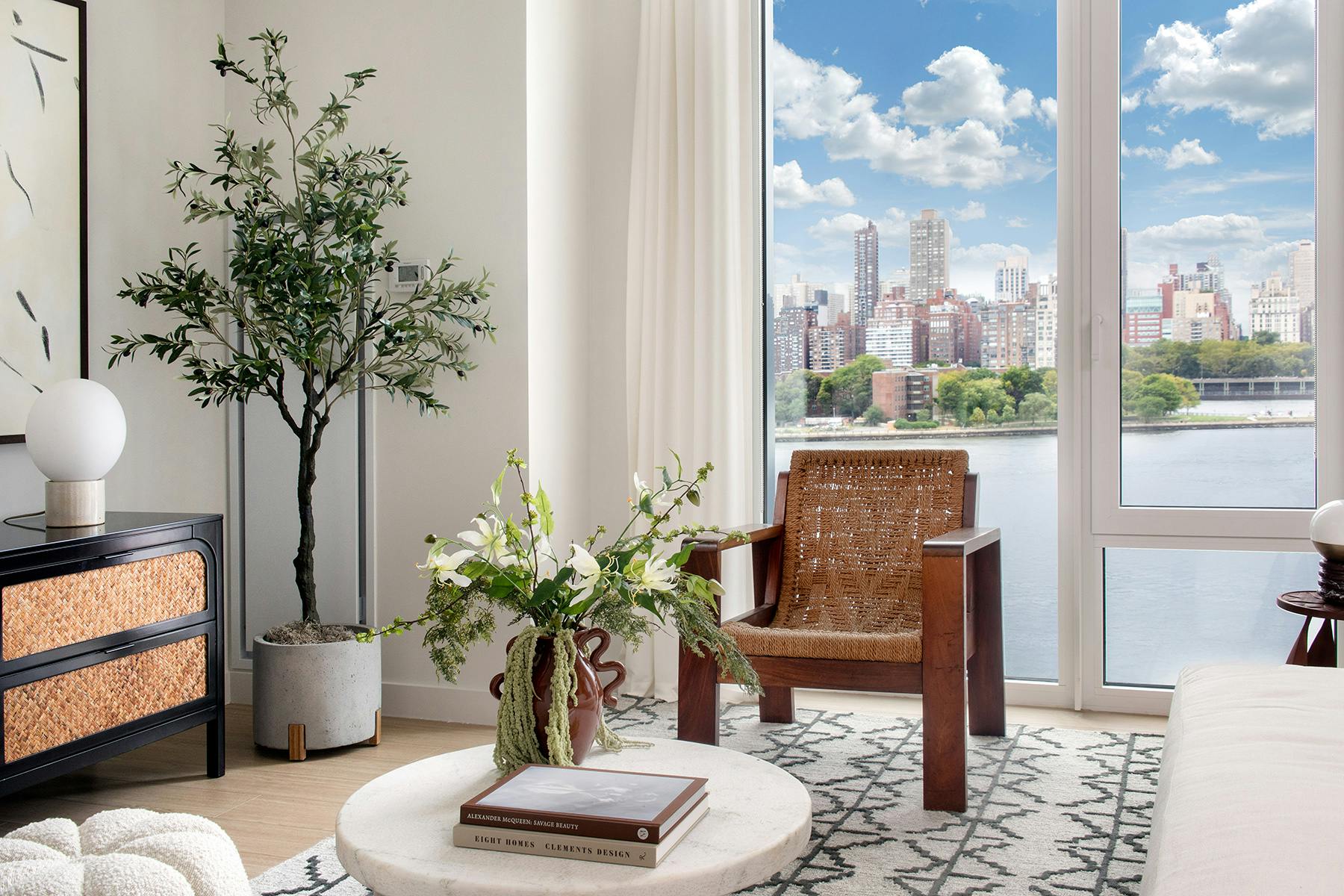Stunning Penthouse Residences Featuring Textured Glass Wall Panels image