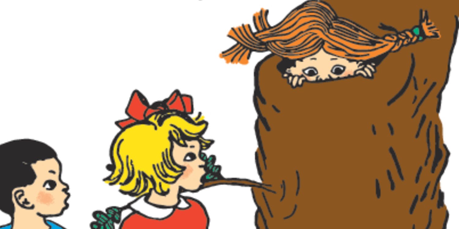 Tommy, Annika, Pippi i träd