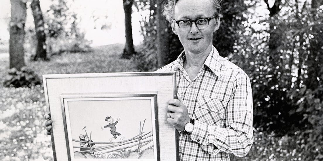 Björn Berg med en Emiltavla