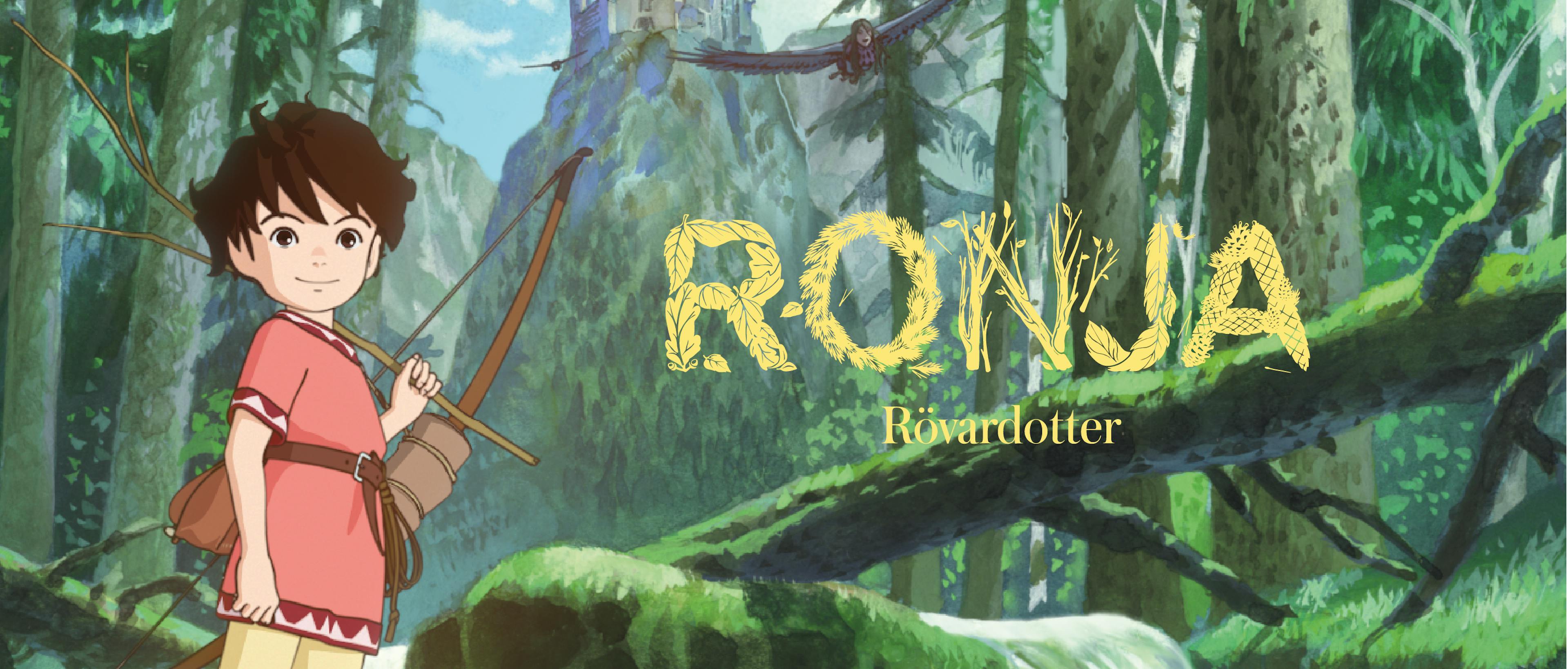 Bild av Ronja Rövardotter och logotyp