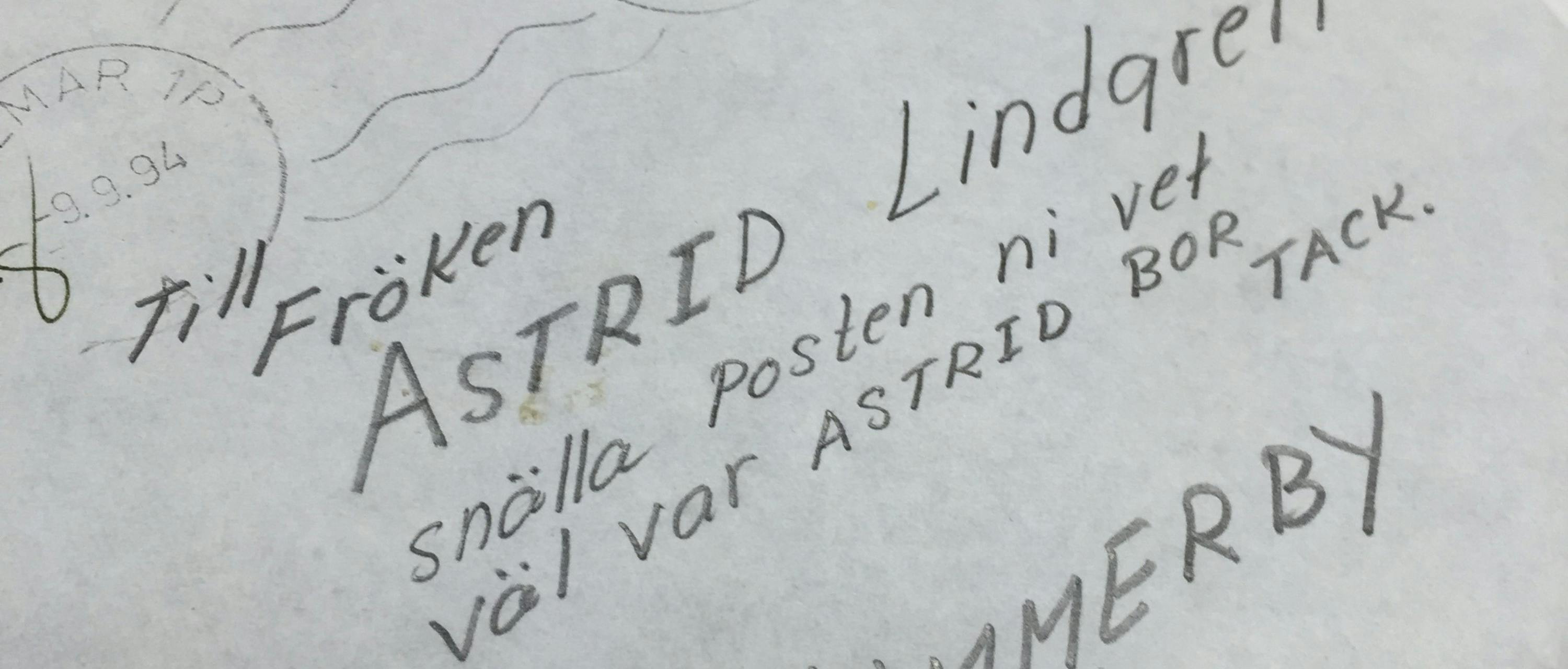 Brev till Astrid Lindgren