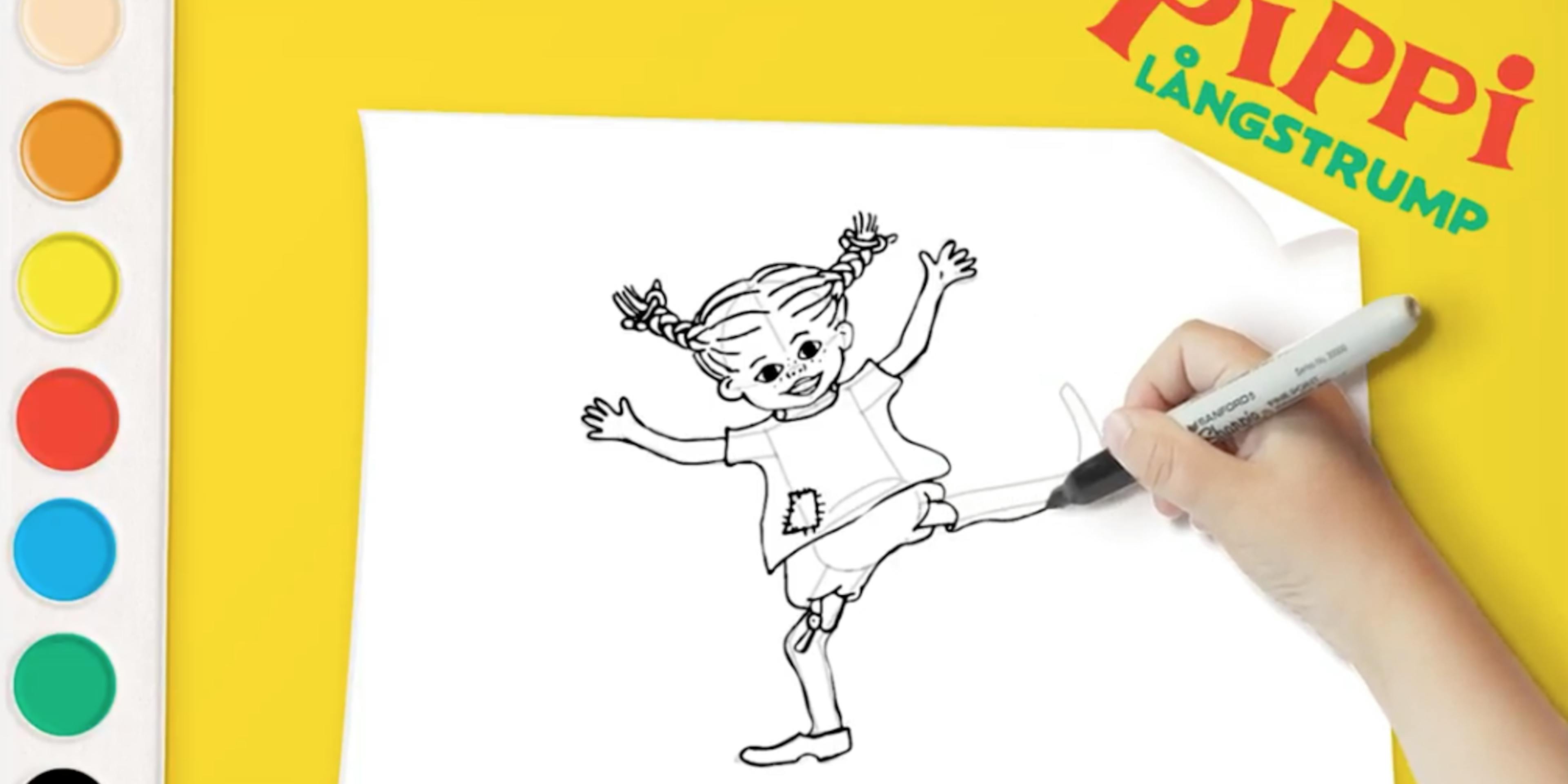 Måla med Pippi på YouTube