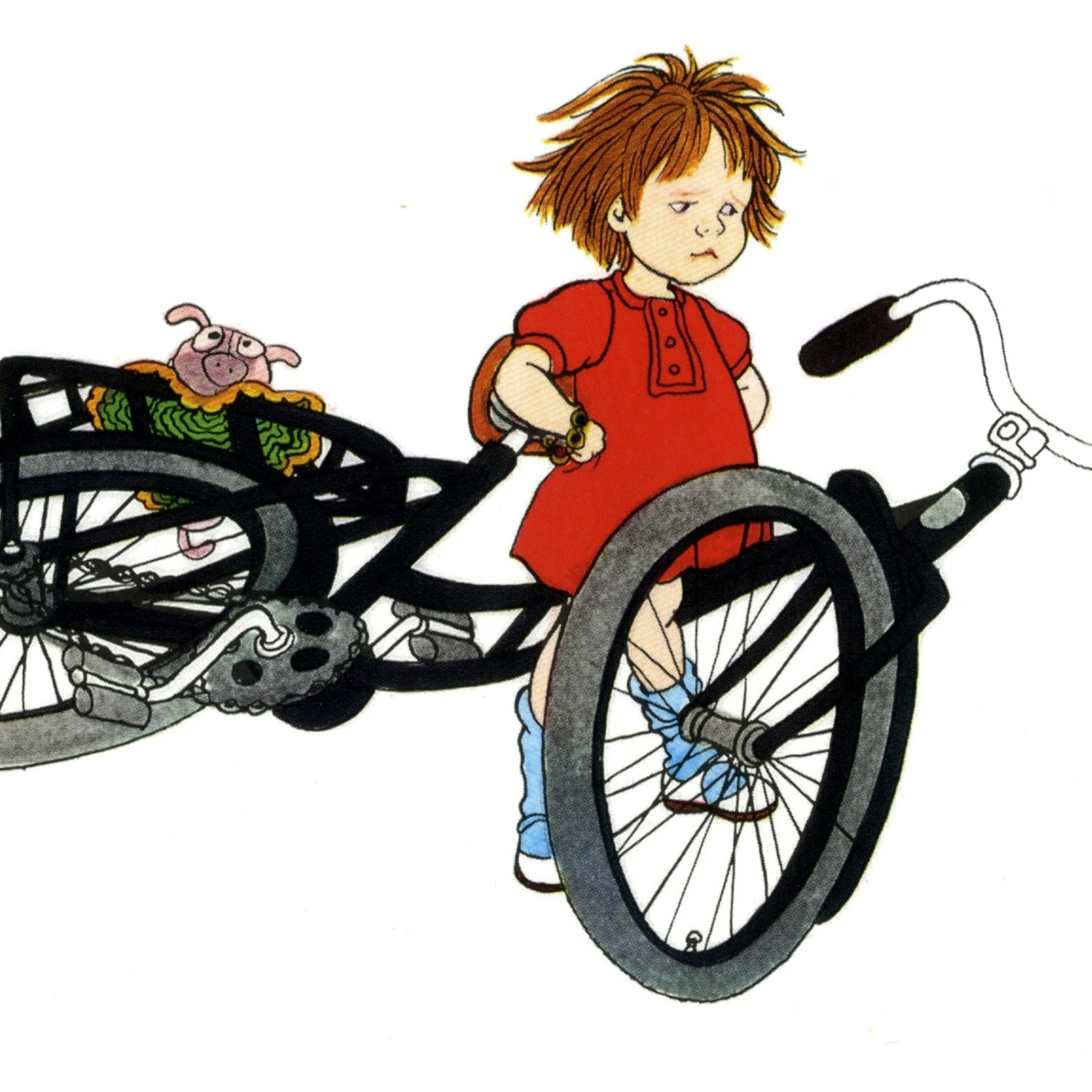 Lotta med cykel