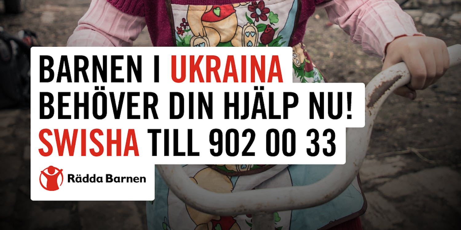 Barnen i Ukraina behöver din hjälp