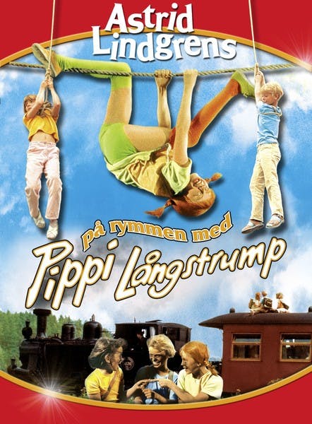 Film poster På rymmen med Pippi