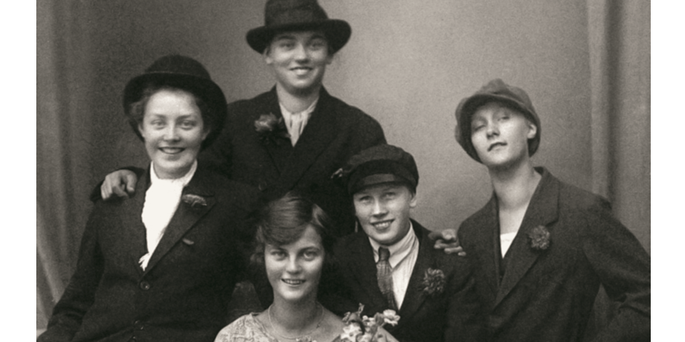 Astrid och med vänner 1924