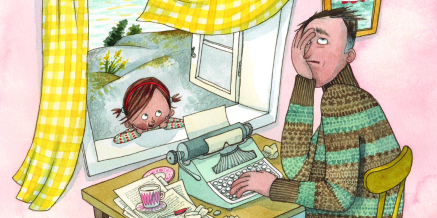 Illustration från boken "Ett litet djur åt Pelle", av Maria Nilsson Thore