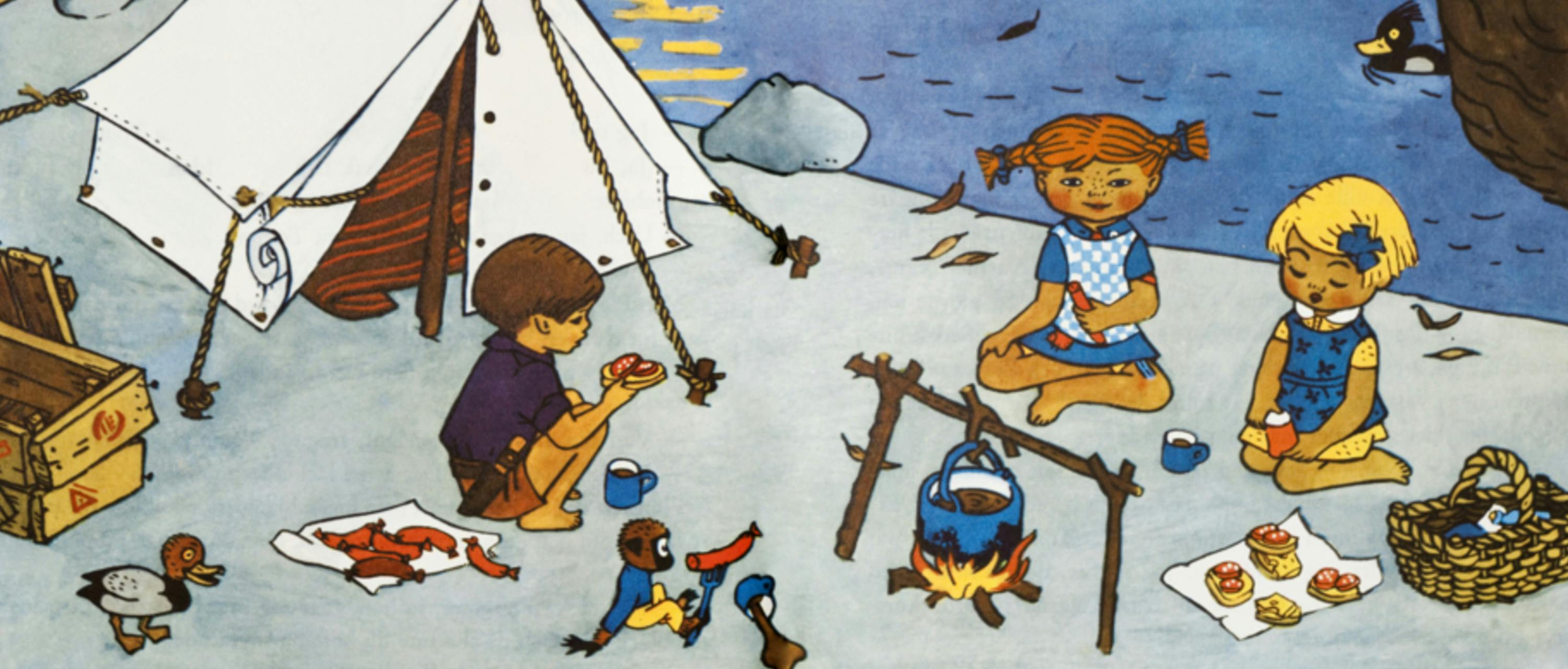 © Ingrid Vang Nyman/The Astrid Lindgren Company Pippi vid lägerelden