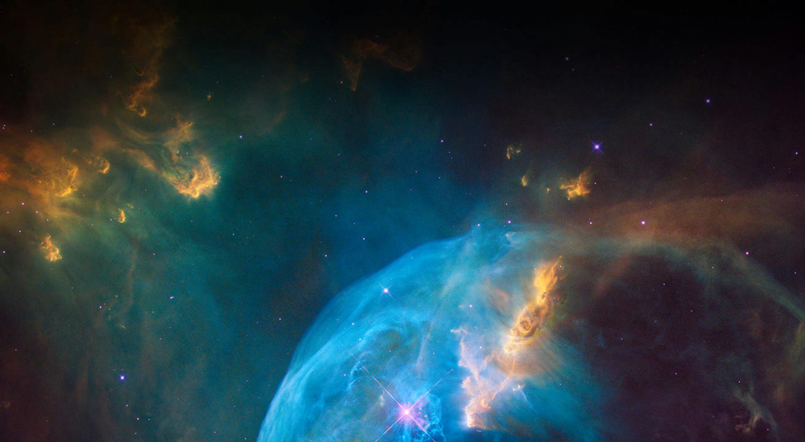 The Bubble Nebula, also known as NGC 7635, as observed by the NASA/ESA Hubble Space Telescope