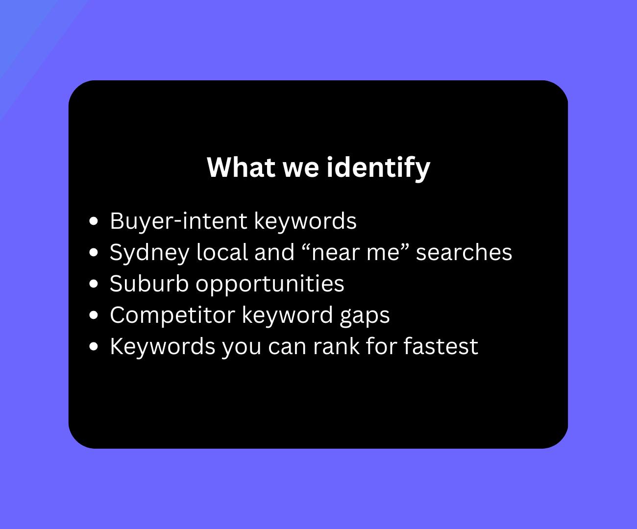 step 2 - keyword research