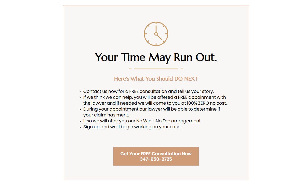 urgency in landing page offer
