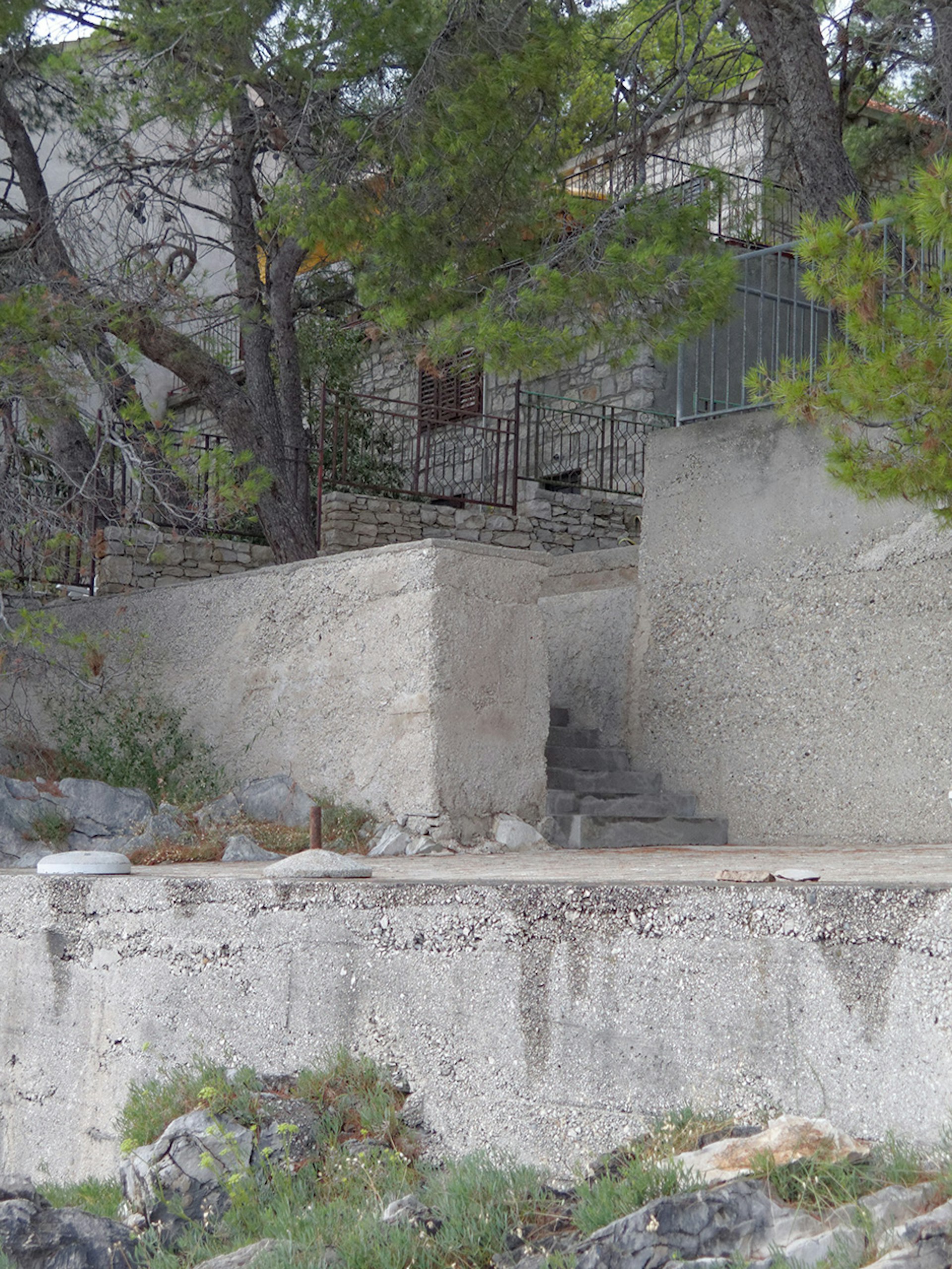 Murs de soutenement, Korčula, Croatie, 2016