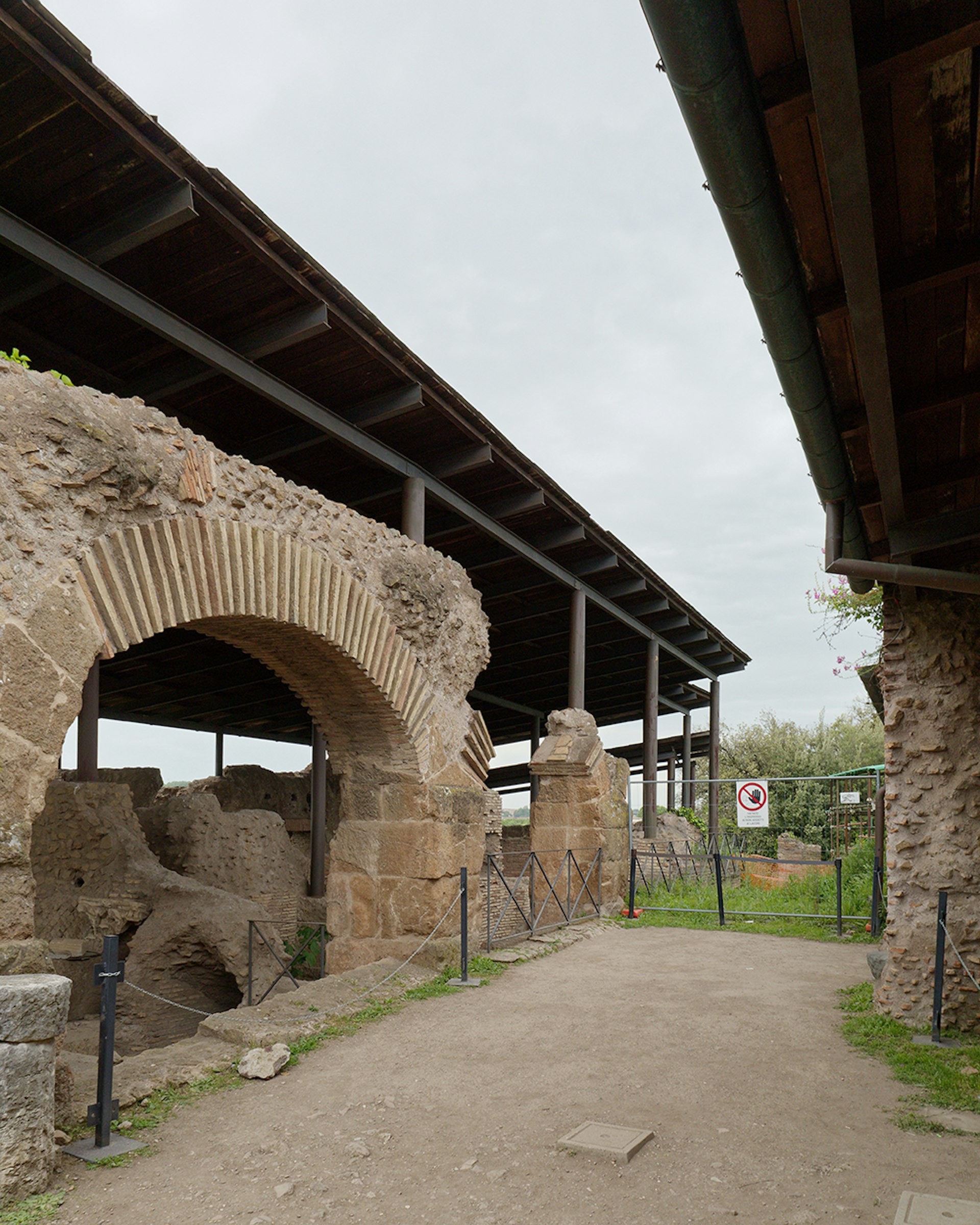 Couverture de ruines, Mont Palatin, Rome, 2022