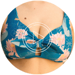 Haut de maillot avec noeud inspiration vintage motif fleuri