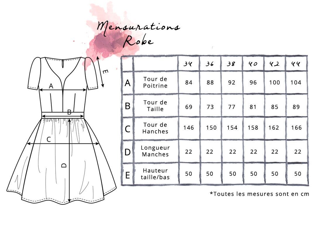 toutes les tailles de la robe pia pour toutes les morphologies de femme atelier unes