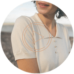 bouton couleur ecru polo daisy