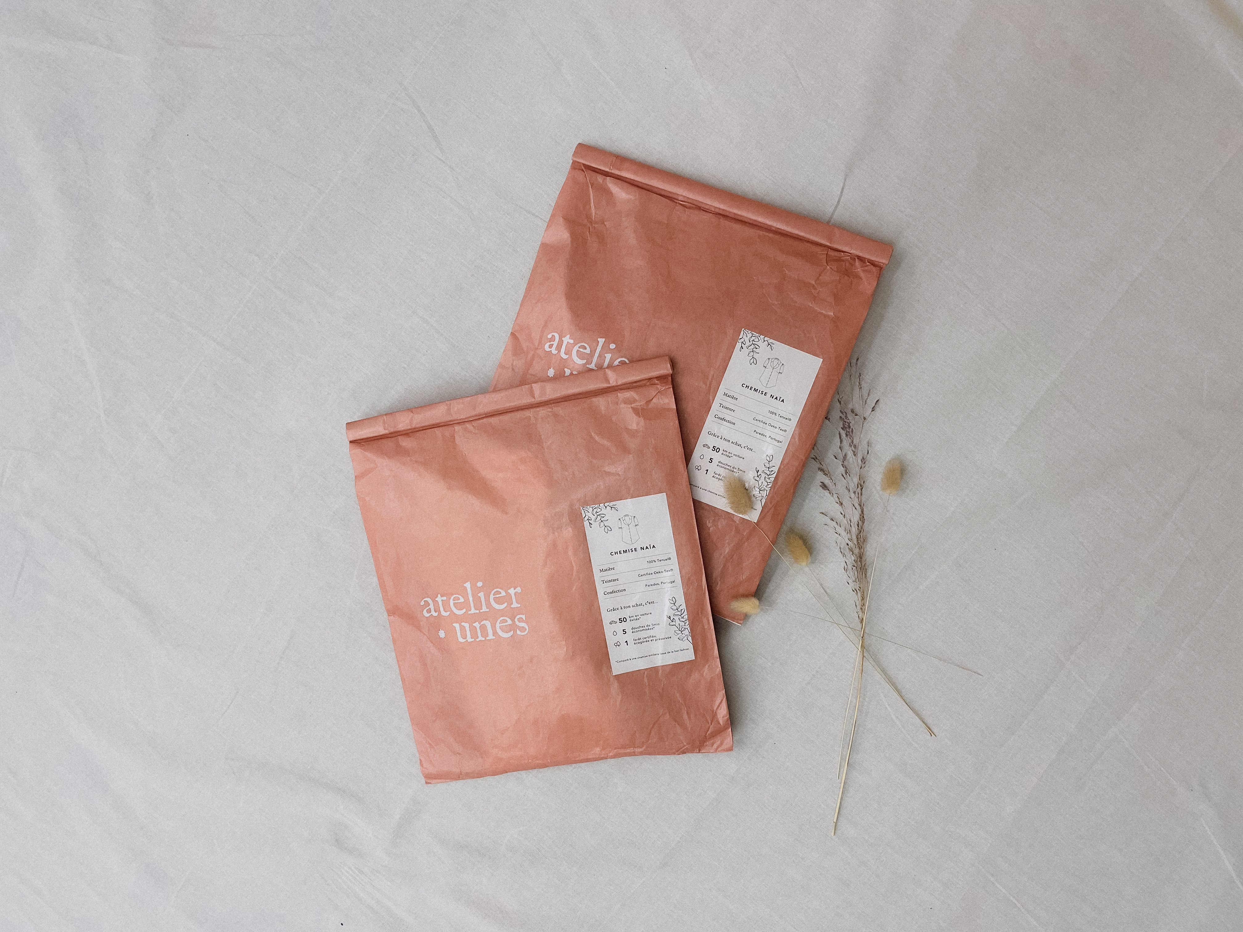 packaging réutilisable atelier unes en kraft