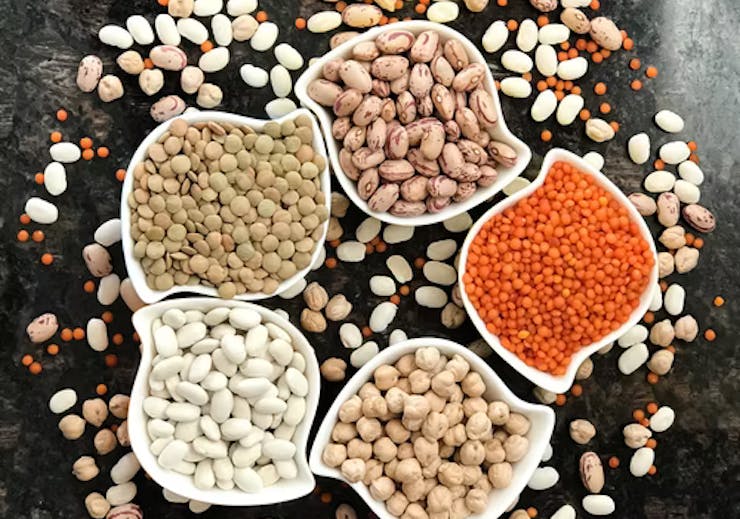 Lentils, beans, peas