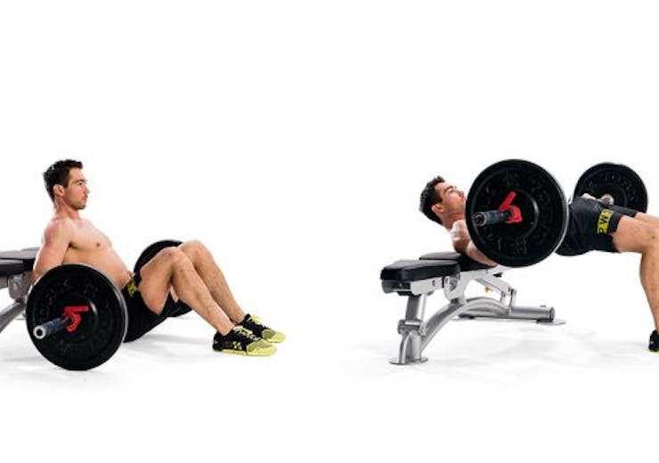 hip thrust with barbell leg exercises for men