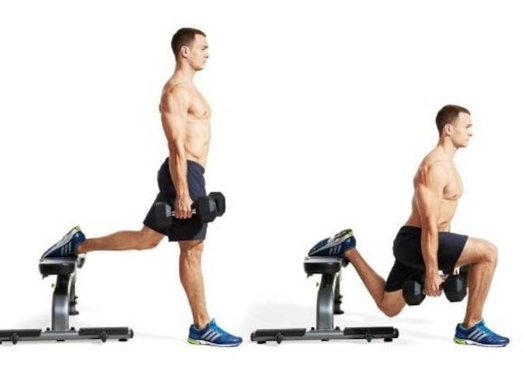 Bulgarian split squat leg exercises for men