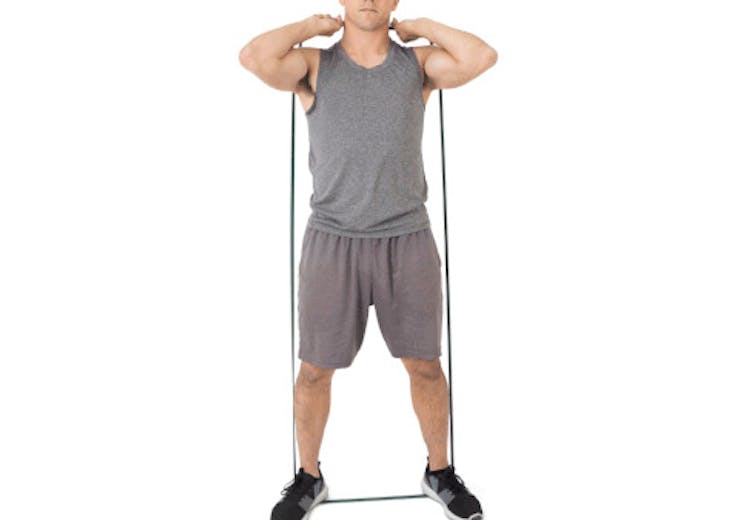hip band ladder leg exercises for men