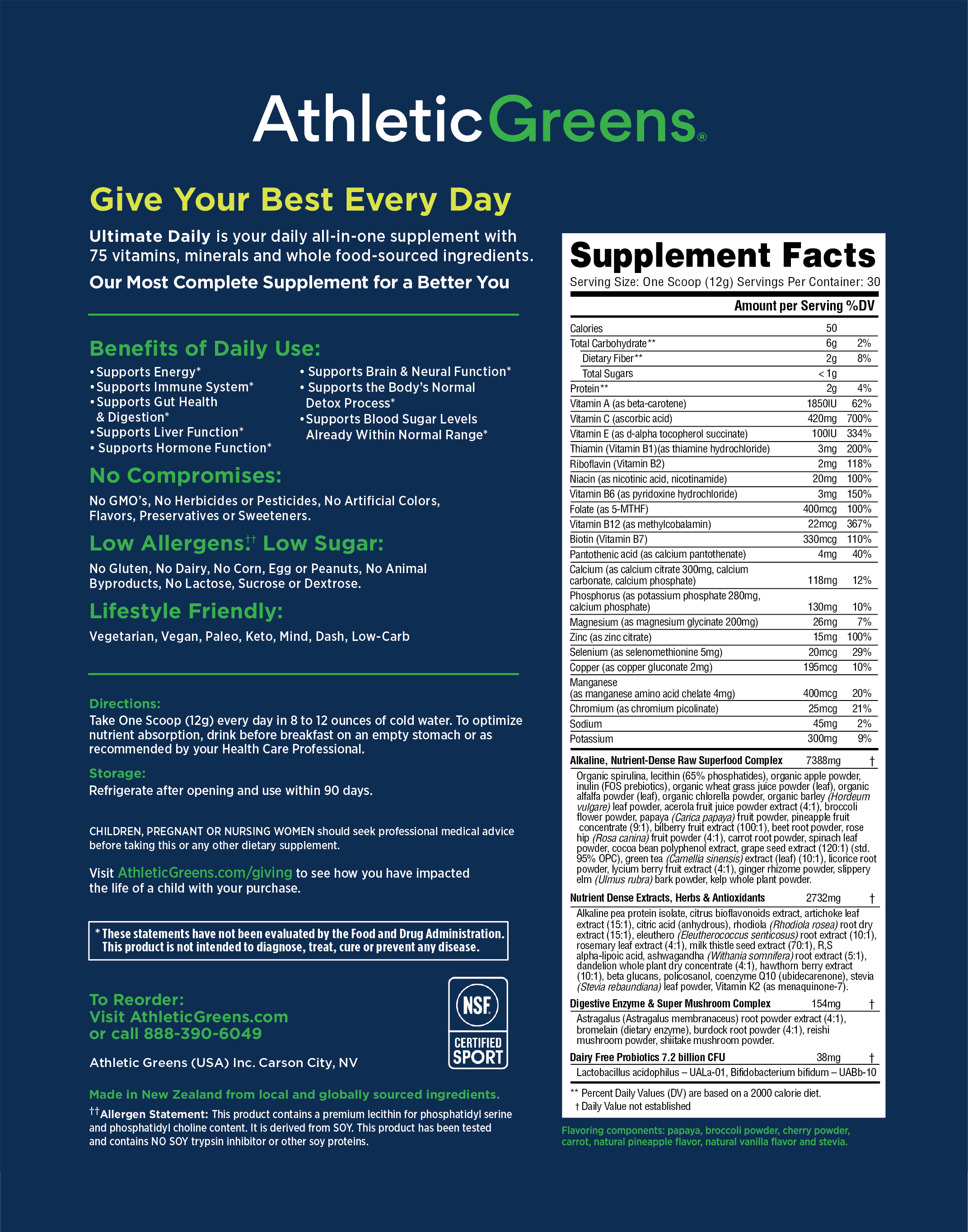 Anyone have an upset stomach/diarrhea taking Athletic Greens? r