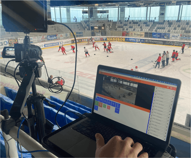 Videoanalyse beim Eishockey