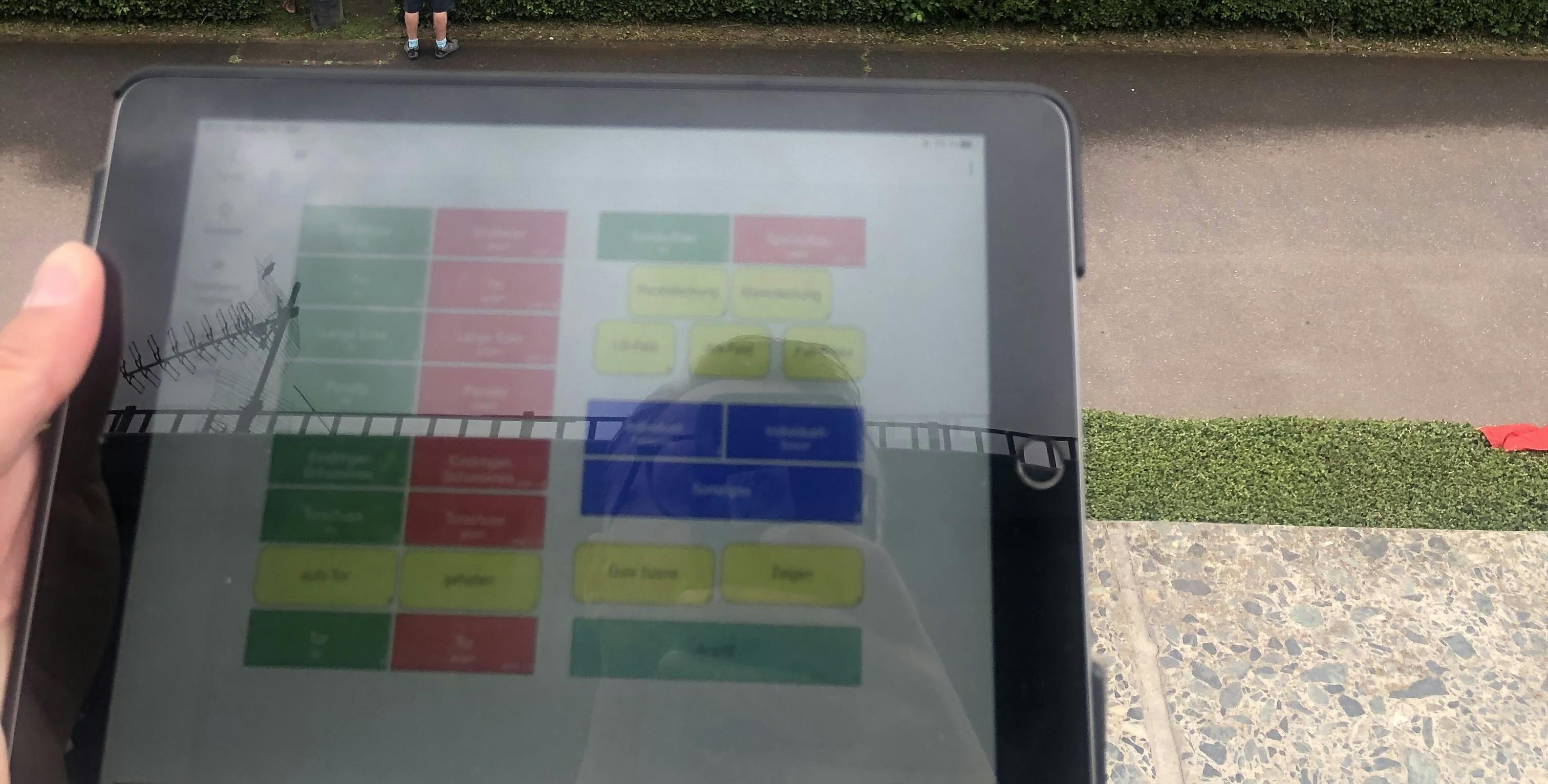 Videoanalysis with tablet on site