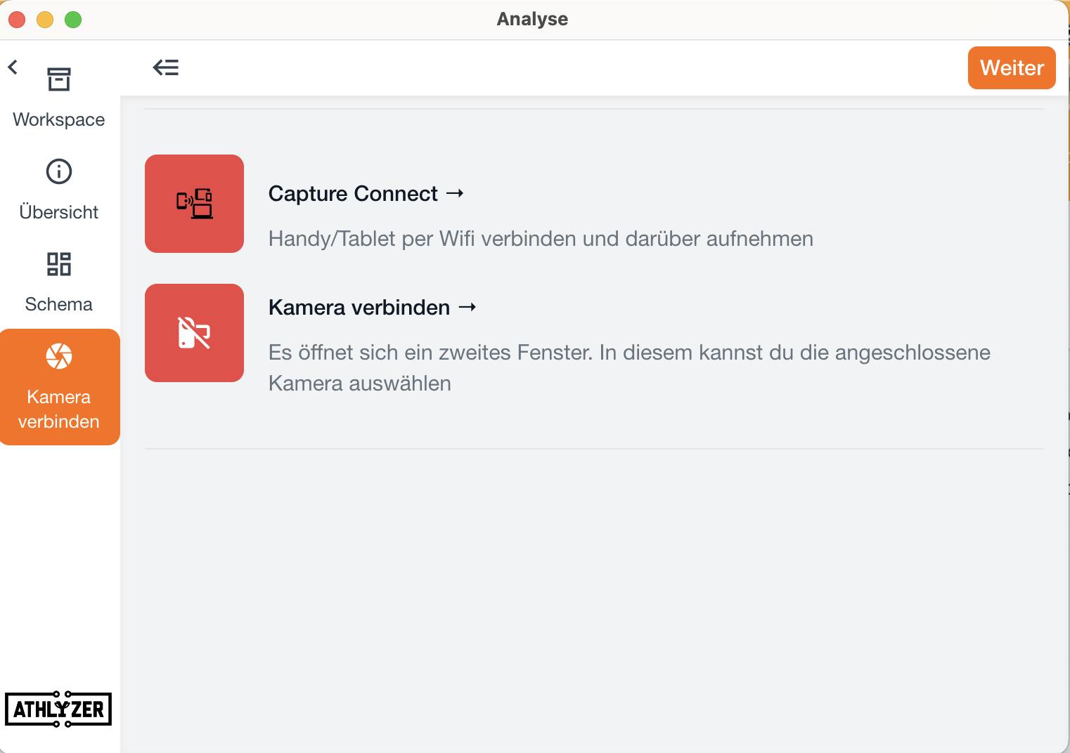 Verbinde Deine Kamera mit ATHLYZER