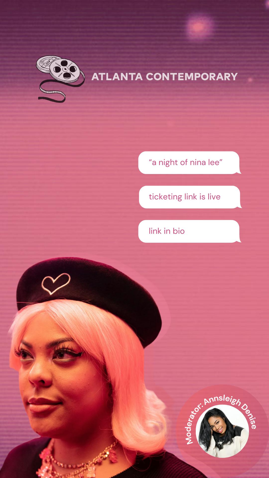 AFP presents "a night of nina lee" at Atlanta Contemporary