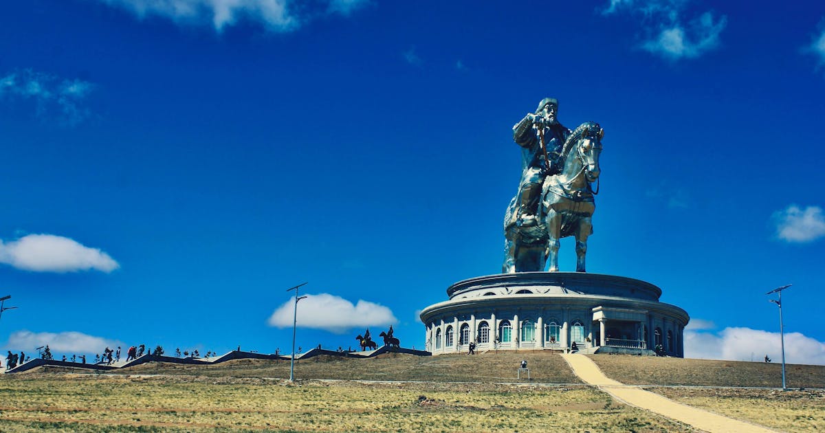 Genghis Khan Statue Complex in Mongolia during daytime.