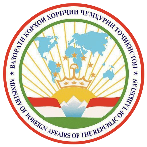 Tajikistan Ministry of Foreign Affairs logo.