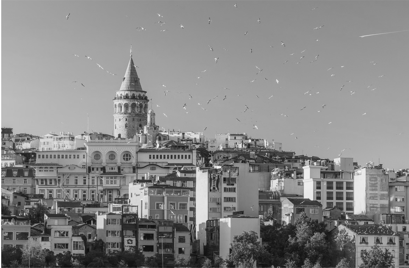 A scenic view of building in Turkey.