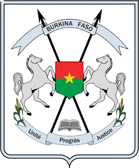 Burkina Faso coat of arms logo.