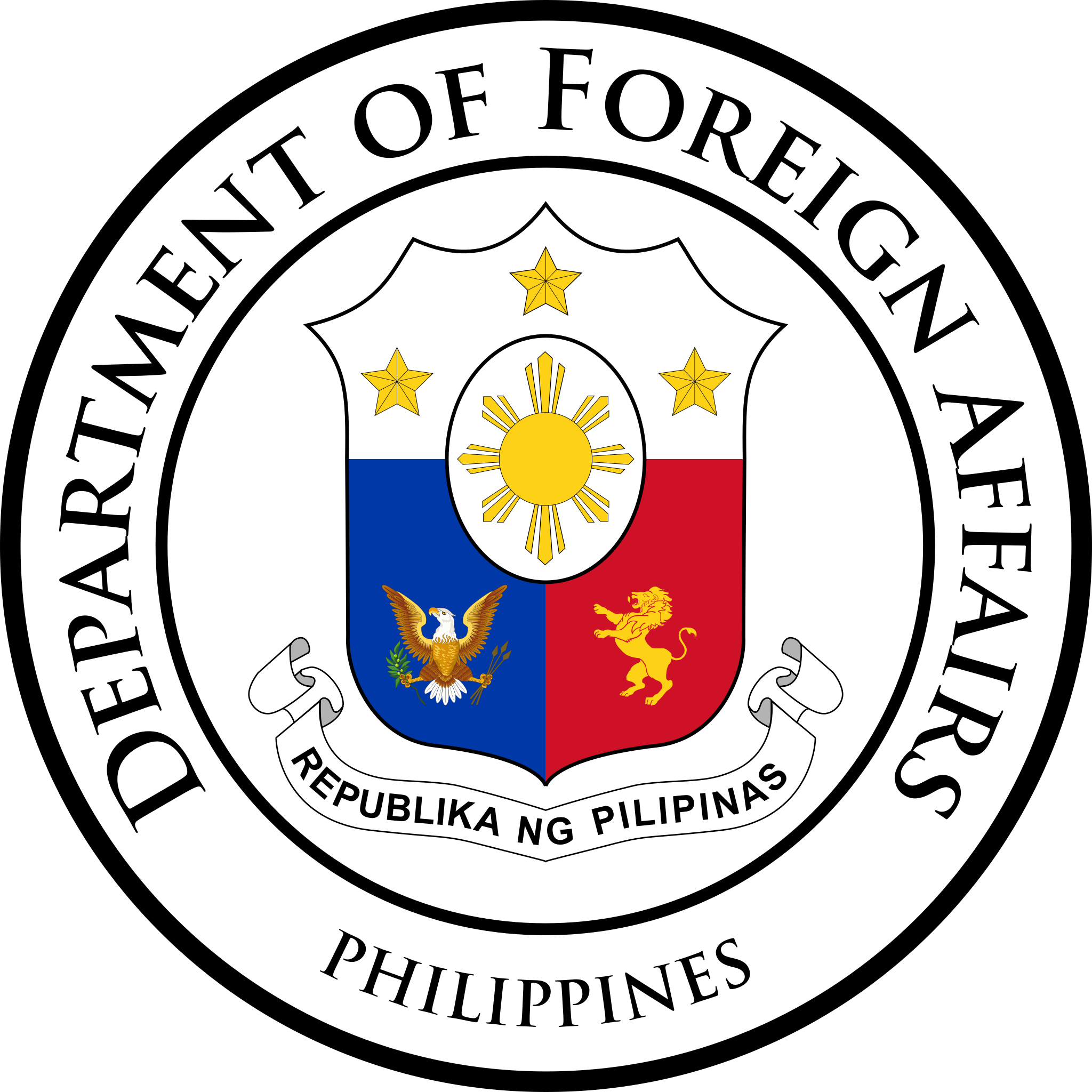 Department of Foreign Affairs Philippine Logo.