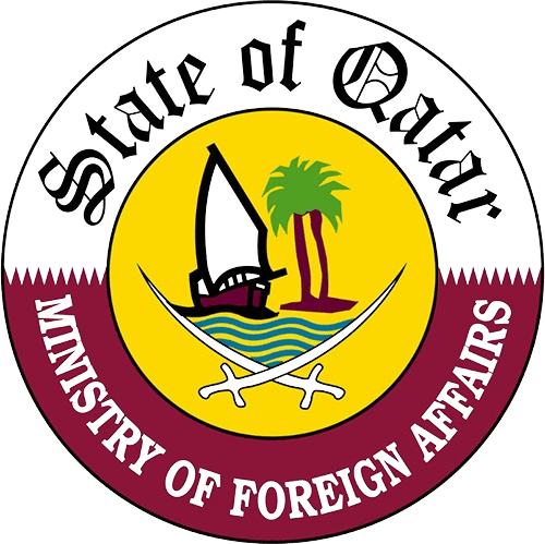 Qatar MOFA logo.