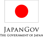 Government of Japan logo.