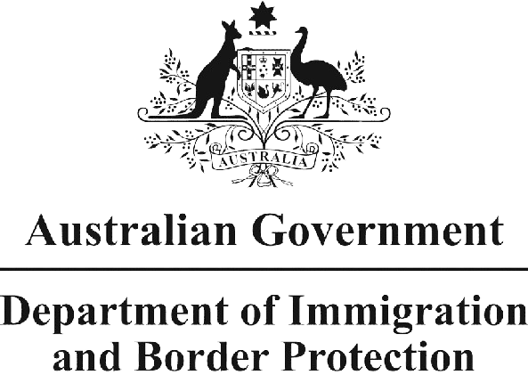 Australia government Department of Immigration and Border Protection logo.