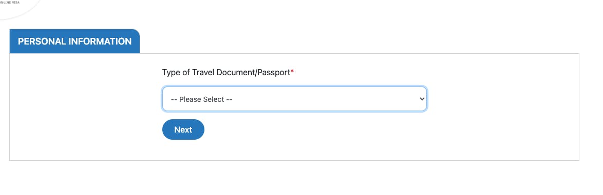 personal information including type of travel document/passport